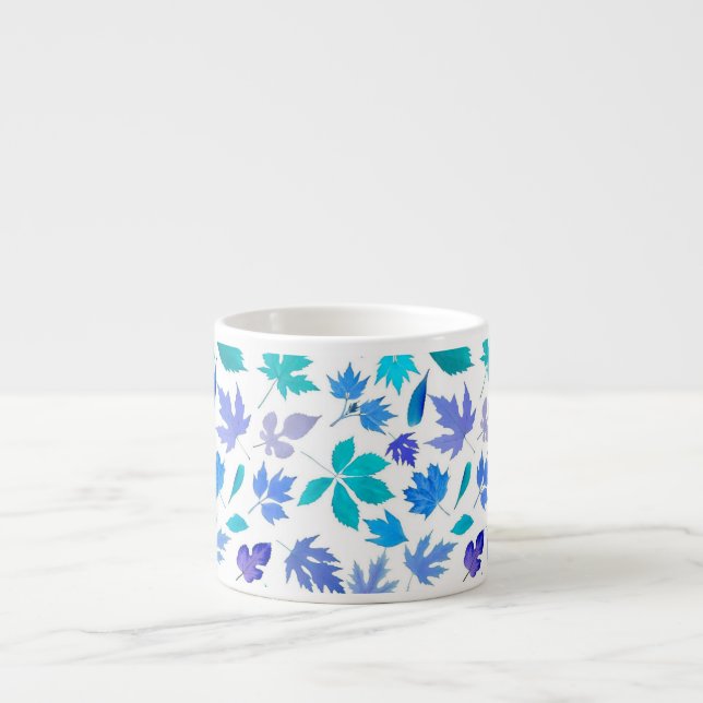 Blommigt Hösten Löv Mönster Design-36566 Espressomugg (Framsidan)