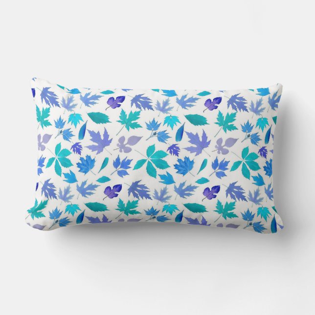 Blommigt Hösten Löv Mönster Design-36566 Lumbarkudde (Framsida)