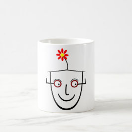 Blommigt Human Mugg