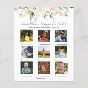 Blommigt hur gamla de var med babyskor