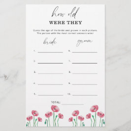 Blommigt Hur gamla var de i möhippan?