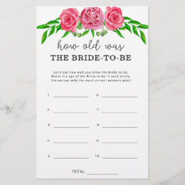 Blommigt Hur gammal var bruden?