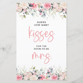  Blommigt | Hur många Kisses för brickspel