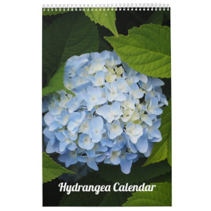 Blommigt Hydrangea Anpassade Photo Kalender
