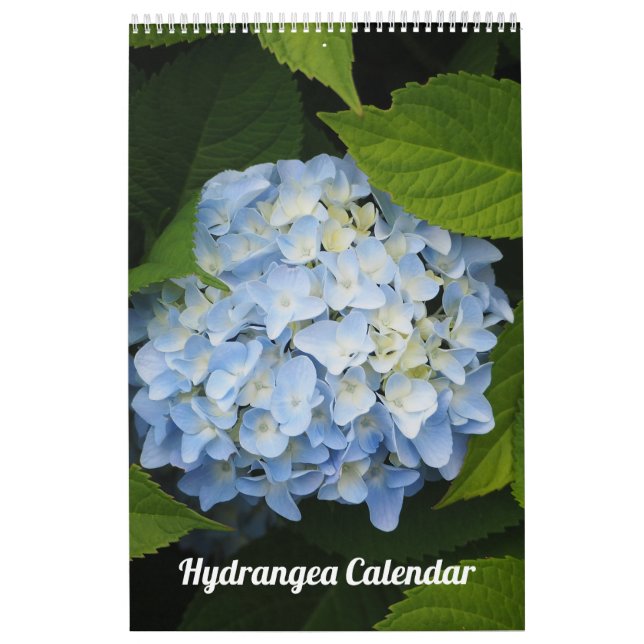 Blommigt Hydrangea Anpassade Photo Kalender (Omslag)