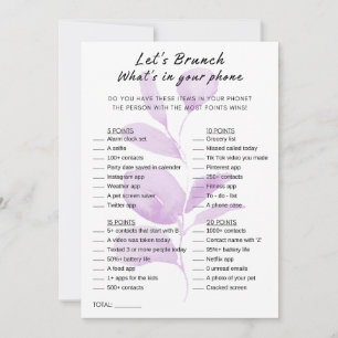 Blommigt i ditt Mobila Party-spel för Brunch Inbjudningar
