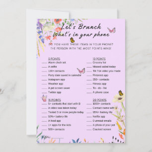 Blommigt i ditt Mobila Party-spel för Brunch Inbjudningar