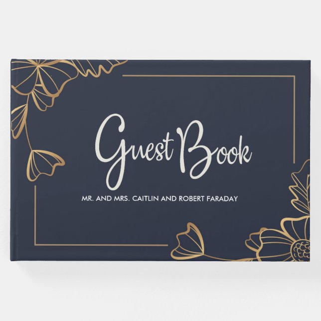 Blommigt i flottan och guldgruva gästböcker (Framsida)