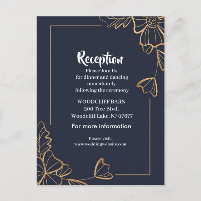 Blommigt i flottan och guldgruva meddelande vykort (Framsida)