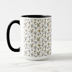 Blommigt i Flower Mönster Vår Mugg