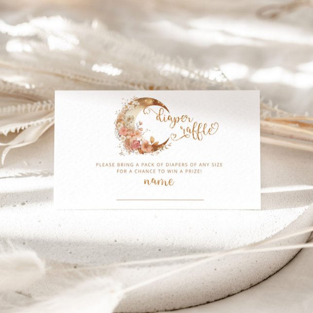 BLOMMIGT i GULD MÅNE BILJETT Tilläggskort (Skapare uppladdad)