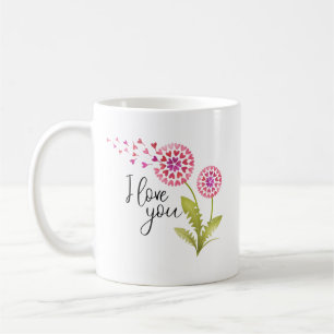Blommigt I Kärlek You Valentines day Kaffemugg
