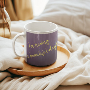 Blommigt I Lila Classic Mugg, 325 ml Kaffemugg