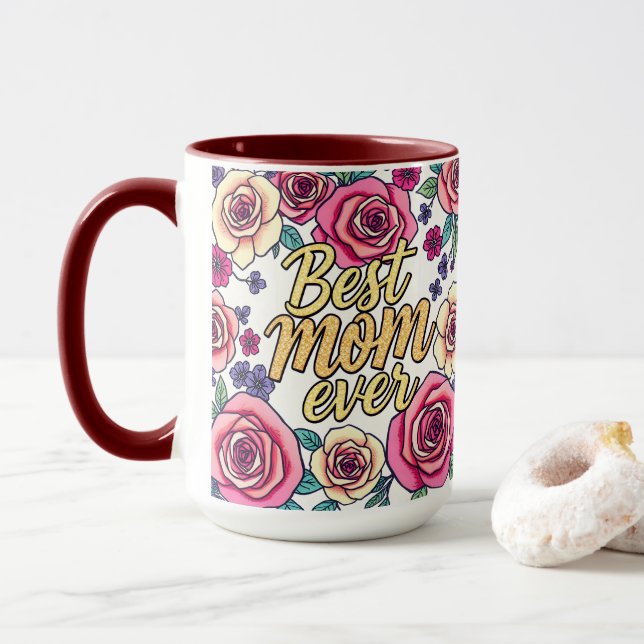 Blommigt i lyxen Modern samling Mugg (Med munk)