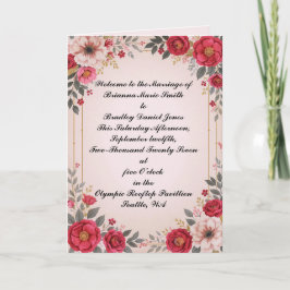 BLOMMIGT i ROSA BRÖLLOP Program