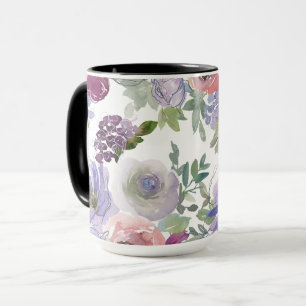Blommigt i vattenfärg mugg