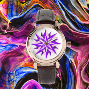 Blommigt Illusion Armbandsur