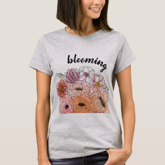 Blommigt-illustration T-Shirt