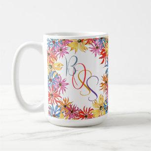 Blommigt Illustrerad Personlig Chefer Mugg