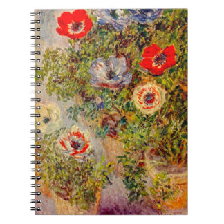 Blommigt Impressionist Painting - Claude Monet Anteckningsbok
