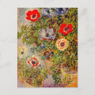 Blommigt Impressionist Painting - Claude Monet Vykort