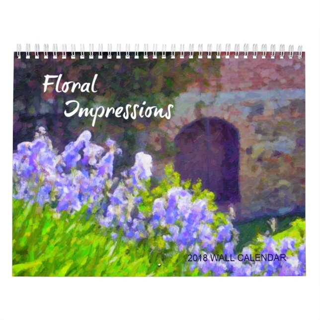 Blommigt Impressions Wall Calendar 2018 Kalender (Omslag)