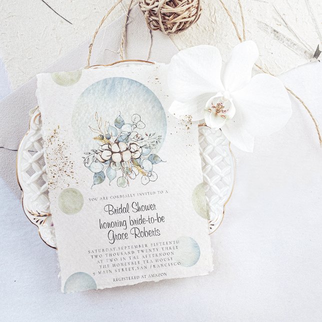 Blommigt Inbjudningskort för möhippan (Skapare uppladdad)