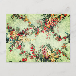 Blommigt Industrikonst under 1800-talet Vykort