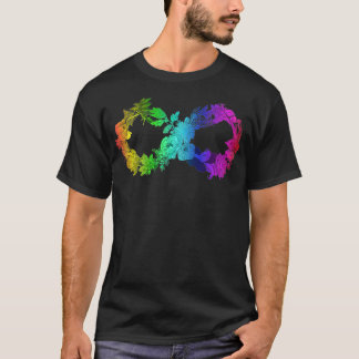 Blommigt Infinity Symbol Autism autism autism hos  T Shirt