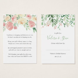  Blommigt Ingen märkre för figursättning av presen Visitkort