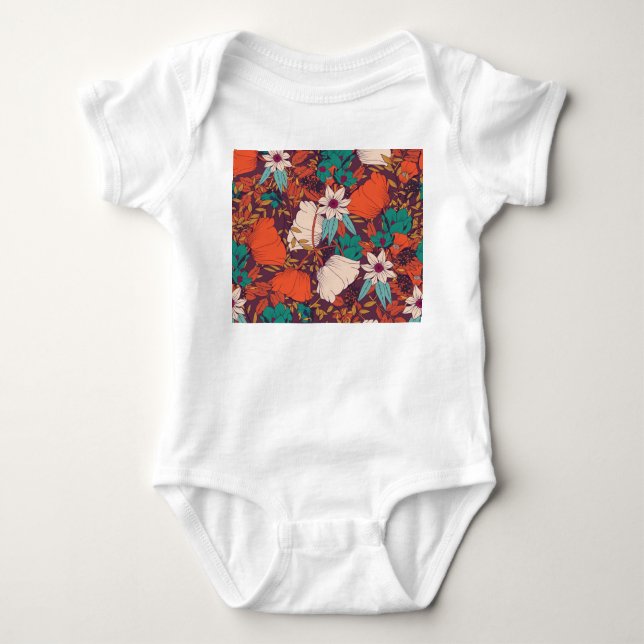 Blommigt Inslag: Hand plockade sjölöst. T Shirt (Framsida)