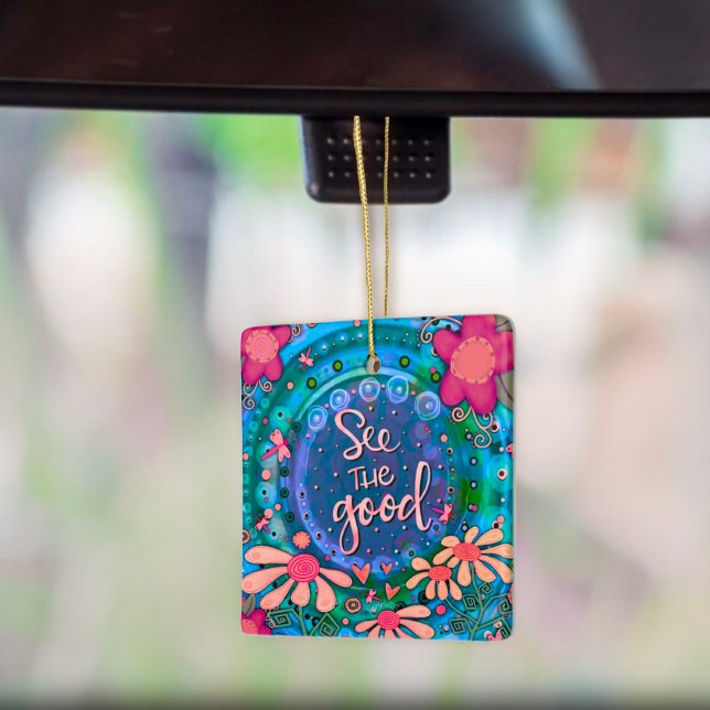 Blommigt inspiration Se Bra offert-inspiration Julgransprydnad Keramik (Skapare uppladdad)