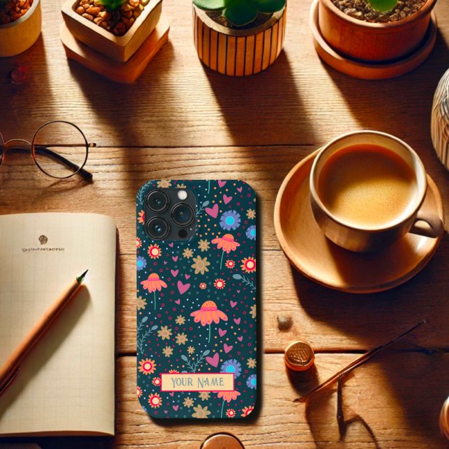 Blommigt Inspirief iphone case (Skapare uppladdad)