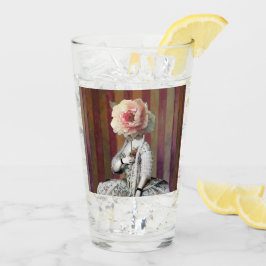 Blommigt Intrigue Rosa Peony Mask Glaskopp