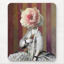 Blommigt Intrigue Rosa Peony Mask