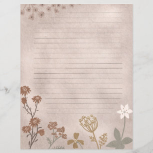 Blommigt invändigt journal lakan
