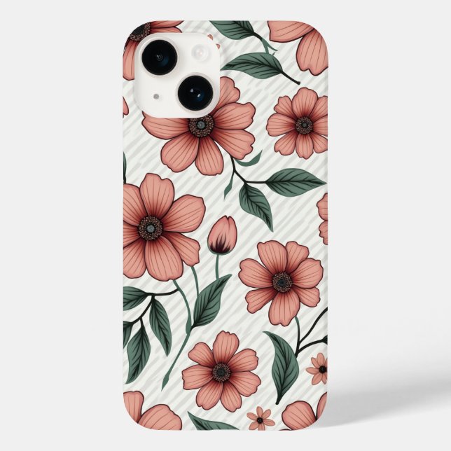 Blommigt iphone case (Baksida)