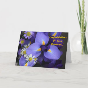 Blommigt, Iris och Mini Daisy, Pension Kort