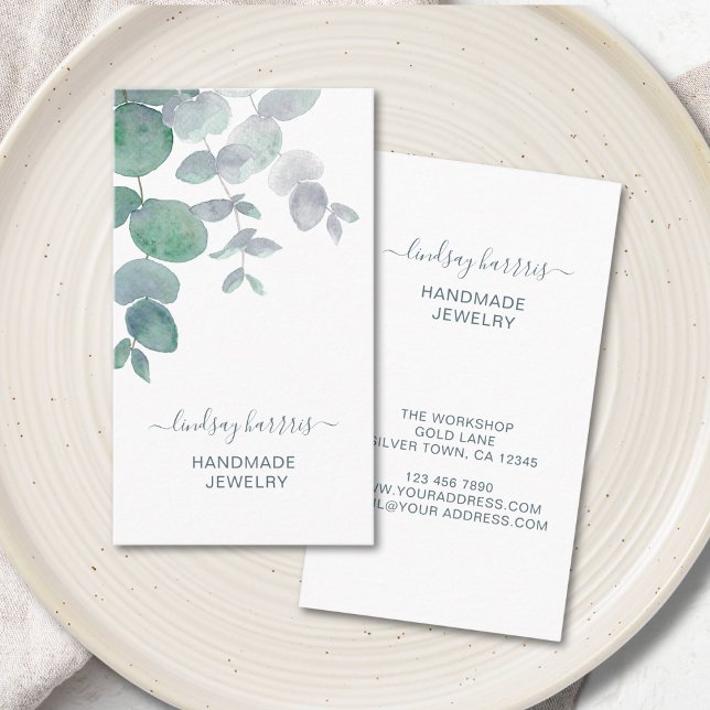 Blommigt Jeweler Visitkort (Skapare uppladdad)