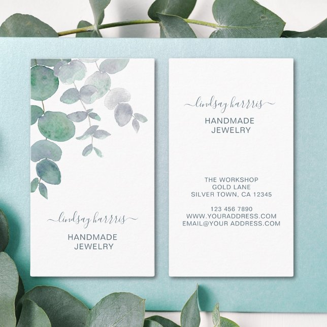 Blommigt Jeweler Visitkort (Skapare uppladdad)