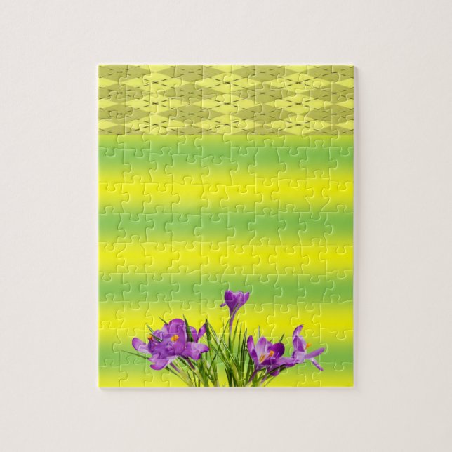 Blommigt Jigszawa Puzzle Pussel (Vertikal)