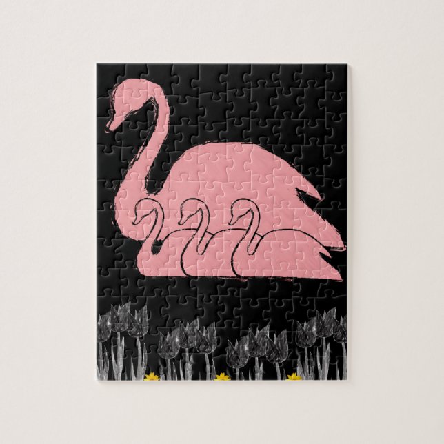 Blommigt Jigszawa Puzzle Pussel (Vertikal)