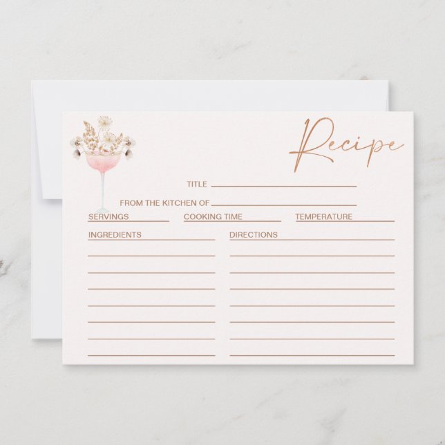 Blommigt jokerkort för Möhippa av jokerblommor Inbjudningar (Framsida)