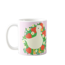 Blommigt Jordgubbe Goose Anka