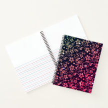 Blommigt Journal bärbar dator