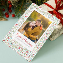 Blommigt Jul Mönster Photo