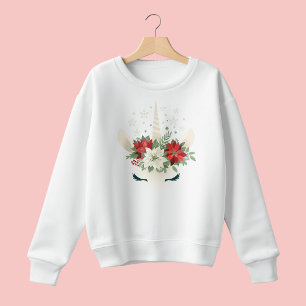 Blommigt Jul Unicorn T Shirt