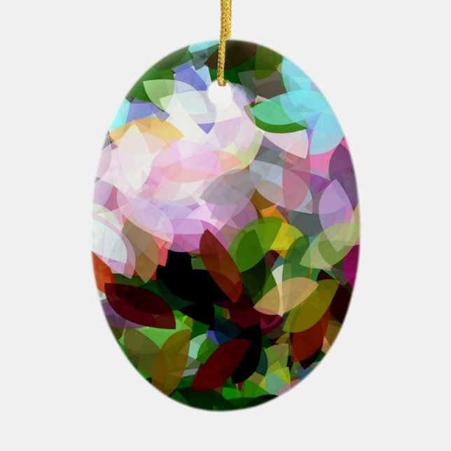 BLOMMIGT JULGRANSPRYDNAD KERAMIK (Framsidan)