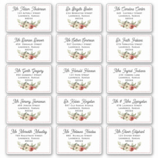 Blommigt - Julkort - individuell leverans till Adr Klistermärken