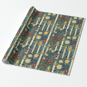 Blommigt Julljus Presentpapper